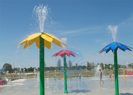 Harga yang bagus Taman Air Water Splash Pad Bunga berwarna-warni Gaya Taman Air Air Air Air Air 3.0m Tinggi on line
