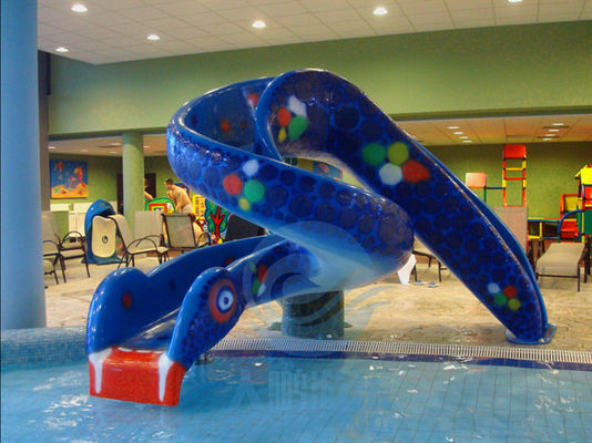 Anak-anak Cobra Water Slide Fiberglass Kolam renang Ular Water Slide
