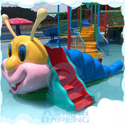 Harga yang bagus Aqua Park Mini Pool Slide Serat Kaca Caterpillar Water Slide Disetujui CE on line