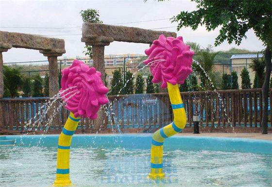 Harga yang bagus Fiber Kaca Water Splash Pad Anti Static Anak-anak Bunga Mawar Taman Semprotan Air on line