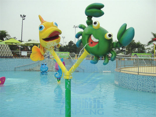 Harga yang bagus Fiberglass Ikan Dan Kepiting Semprot Set Mainan Untuk Anak-anak Aqua Park Splash Zone on line