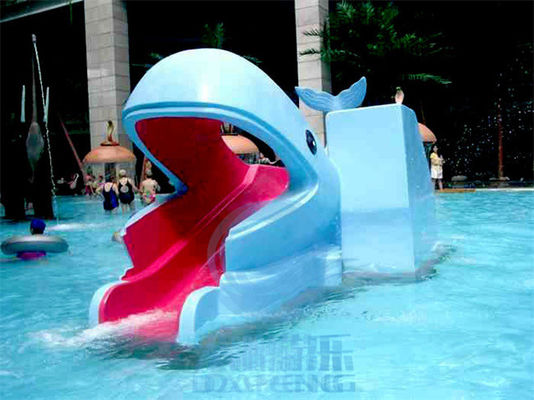 Harga yang bagus Anak-anak Mini Pool Slide Whale Frog Bentuk Fiberglass Swimming Pool Slide on line