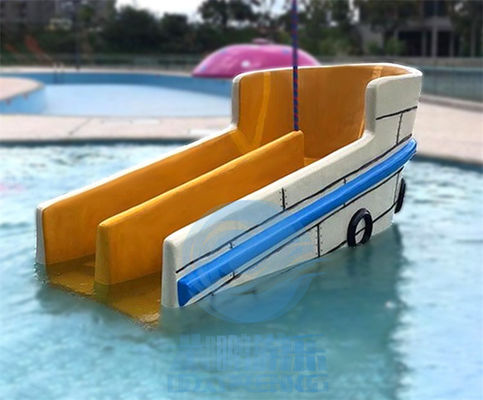Harga yang bagus Komersial Mini Pool Slide Serat Kaca Taman Air Pool Slide Anti Static Untuk Hotel on line