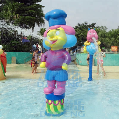 Harga yang bagus Cartoon Cook Style Taman Air Splash Pad Untuk Anak-anak kolam renang semprot on line