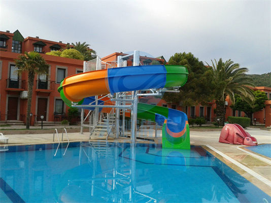 Harga yang bagus 3.5M Private Commercial Size Water Slide Fiberglass Swimming Pool Slide Untuk Dewasa on line
