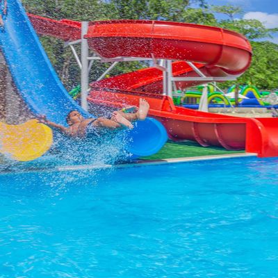 Harga yang bagus Rumah Renang Komersial 1 Rumah Swasta Berbentuk Tanah Kolam Renang Fiberglass Slide on line