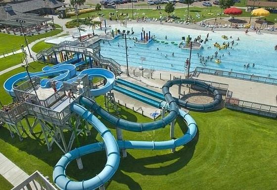 Harga yang bagus Air Play Outdoor Fiberglass Swimming Games Pool Slide Peralatan Taman Air Untuk Anak-anak on line