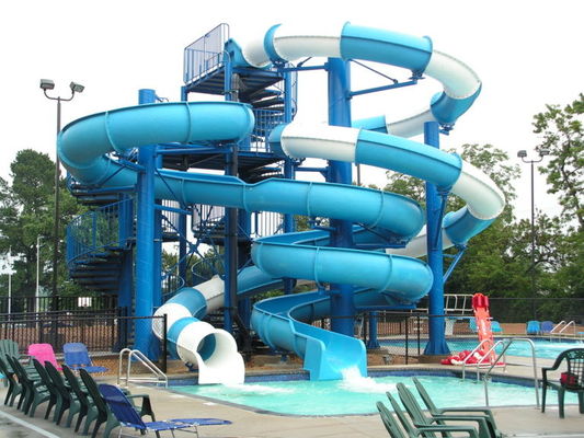 Harga yang bagus Anak-anak taman bermain permainan outdoor kolam renang komersial peralatan air slide set serat kaca untuk orang dewasa on line