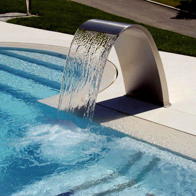 Harga yang bagus Swimming Pool Stainless Steel SPA Massage Equipment Waterfall Spray Fountain on line