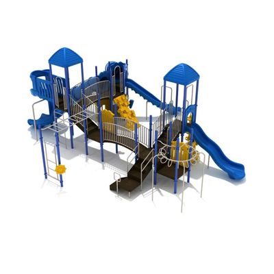 Harga yang bagus OEM Galvanis Baja Komersial Plastik Slide Besar Untuk Anak-anak Bermain on line