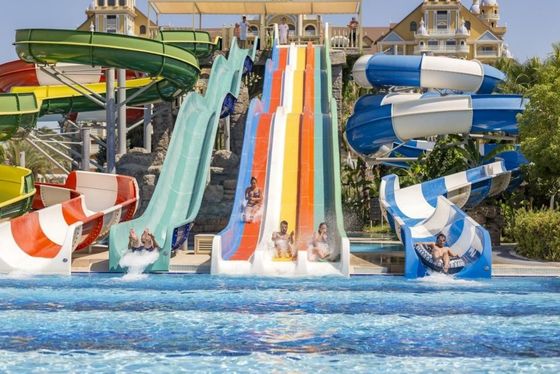 OEM Backyard Fiberglass Slide Air Besar untuk Taman bermain anak-anak di luar ruangan