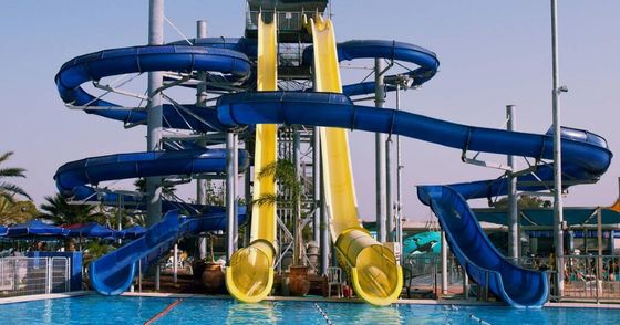 Harga yang bagus OEM Adults Fiberglass Big Water Slides for Commercial Water Amusement Park on line
