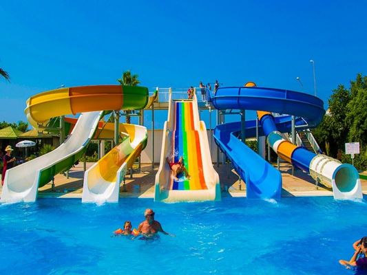 OEM Taman Air Luar Ruangan Taman bermain air Serat kaca water slide untuk dijual