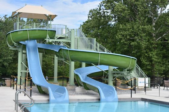 1 Orang Fiberglass Water Slides 5 meter Tinggi