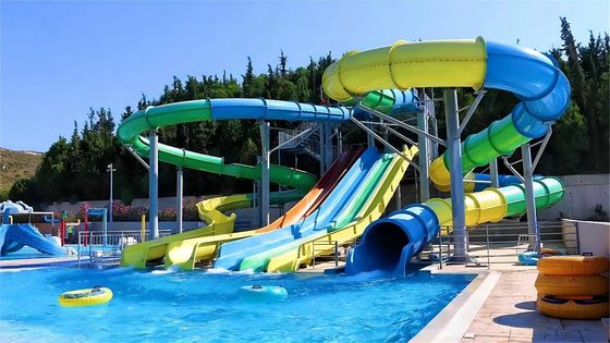 Harga yang bagus ODM Outdoor Water Attract Park Pool Aksesoris Fiberglass Slide untuk Dewasa on line