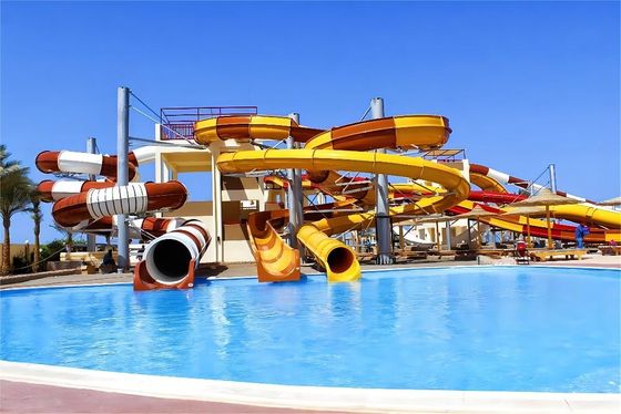 Harga yang bagus 10mm Fiberglass Water Park Slide Peralatan Permainan Air Anak-anak Bermain Aksesoris on line