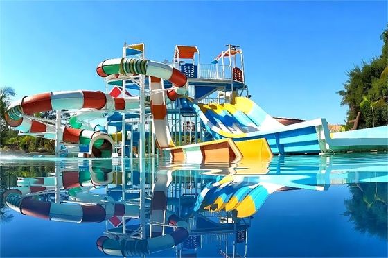 Harga yang bagus Hot Dip Galvanized Steel Water Park Slide Anti Karat Untuk Anak-anak on line