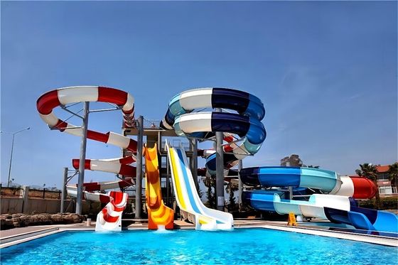 Anak-anak Aqua Playground Water Slide Untuk taman hiburan 18.5Kw