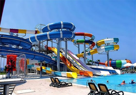 OEM Slide Taman Air Taman Hiburan Bersepeda Fasilitas Taman bermain Kolam renang Kolam renang anak Water Slide