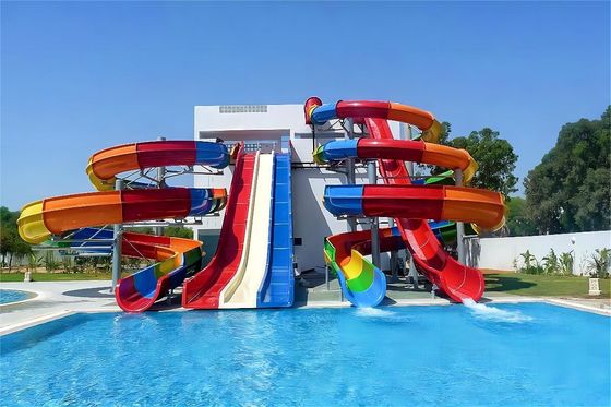 Harga yang bagus Galvanis Baja Outdoor Water Park Slide Attraksi Permainan Permainan Peralatan Untuk Anak-anak on line