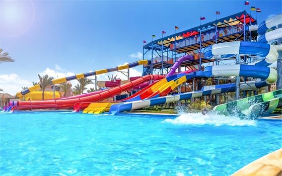 Harga yang bagus Attraction Kid Water Park Slide 5m Width For Swimming Pool on line