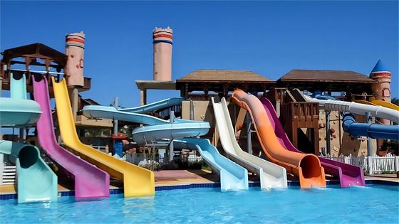 Harga yang bagus ODM 12mm Thickness Fiberglass Slide Water Amusement Park Products on line