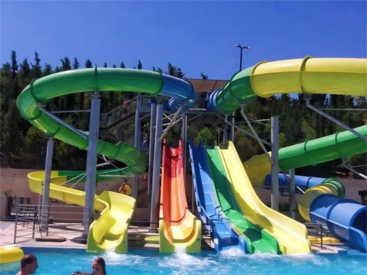 OEM Peralatan Hiburan Air Slide Serat Kaca Untuk Taman Hiburan