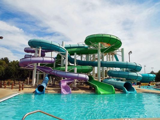 Harga yang bagus OEM Kids Aqua Water Park Games Fiberglass Slide untuk Kolam Renang Anak on line