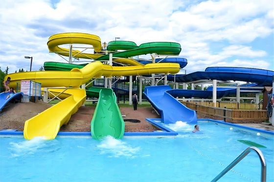 Harga yang bagus OEM Dewasa Taman Air Luar Ruangan Olahraga Peralatan Taman bermain Fiberglass Slide on line