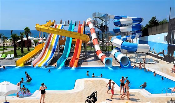 Harga yang bagus ODM Dewasa Hiburan Taman Air Produk Serat Kaca Slide untuk dijual on line