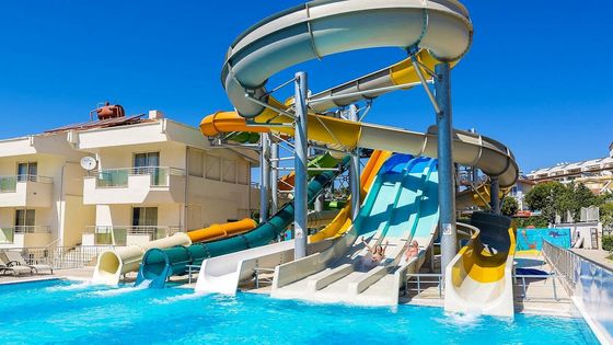 Harga yang bagus ODM Outdoor Komersial Taman bermain Kolam renang Fiberglass Water Slide untuk Dewasa on line