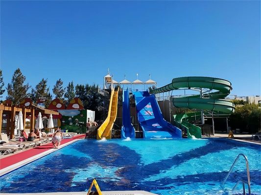 Harga yang bagus ODM Fasilitas Taman Hiburan Taman bermain di luar ruangan Set permainan Slide air untuk anak-anak on line