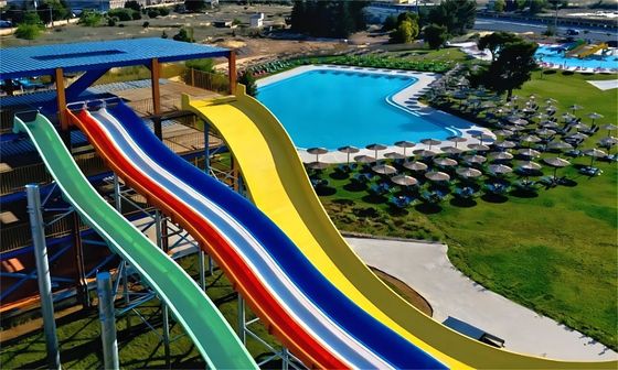 ODM Peralatan taman bermain dewasa di luar kolam renang tabung air Slide di atas tanah