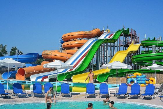 Harga yang bagus OEM taman air taman bermain kolam renang serat kaca water slide untuk anak-anak on line