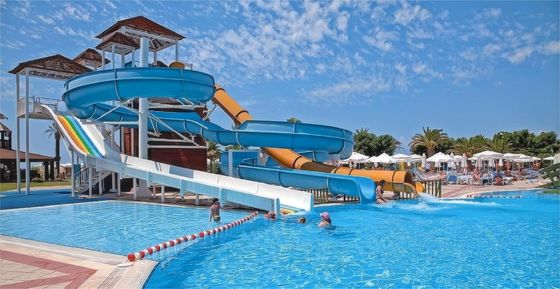 Harga yang bagus Taman Hiburan Luar Ruangan Anak-anak Permainan Air Bermain Slide Raksasa on line