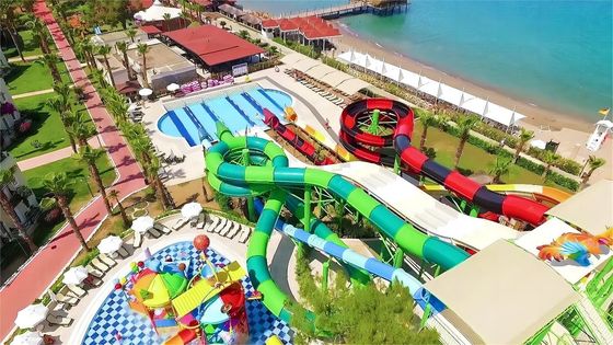 Hot Dip Galvanis Baja Air Taman Hiburan Peralatan Kolam Renang Fiberglass Water Slide