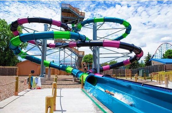 Harga yang bagus ODM Outdoor Komersial Taman Hiburan Air Taman bermain Kolam renang Slide Tube Untuk Anak-anak on line