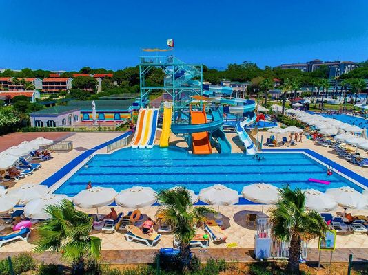 Harga yang bagus OEM Guangzhou Taman Hiburan Air Perlengkapan Taman Air Permainan Bersepeda Slide Spiral Untuk Kolam Renang on line