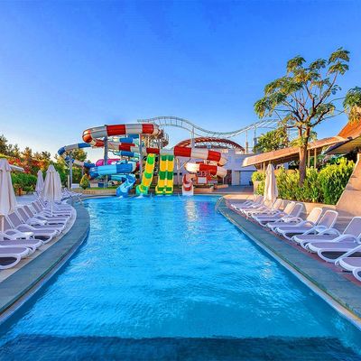 Harga yang bagus ODM Taman Hiburan Guangzhou Musim Panas Bermain Peralatan Kolam Renang Air Slide Untuk Dewasa on line