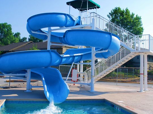 Harga yang bagus OEM Hiburan Aqua Park Kolam renang Water Ride Serat kaca Slide Untuk Outdoor on line