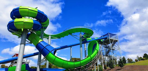 Harga yang bagus Outdoor Kids Water Splash Park Rides Kolam renang Fiberglass Slide untuk Dewasa on line