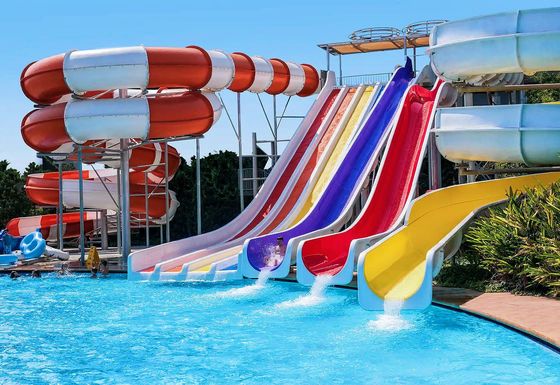Harga yang bagus Taman Hiburan Air Luar Ruang Peralatan Taman bermain Slide Game Khusus Untuk Anak-anak on line