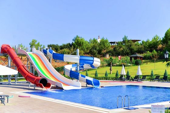 Harga yang bagus Air Fun Olahraga Taman hiburan Anak-anak Peralatan taman bermain Tabung Serat kaca Slide on line