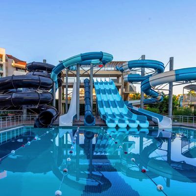 Harga yang bagus Taman air Taman bermain air Permainan luar kolam renang Slide Serat kaca Untuk dijual kolam renang on line