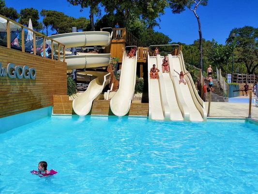 Harga yang bagus Anak-anak Taman Air Kolam Renang Peralatan Olahraga Air Slide Serat Kaca on line