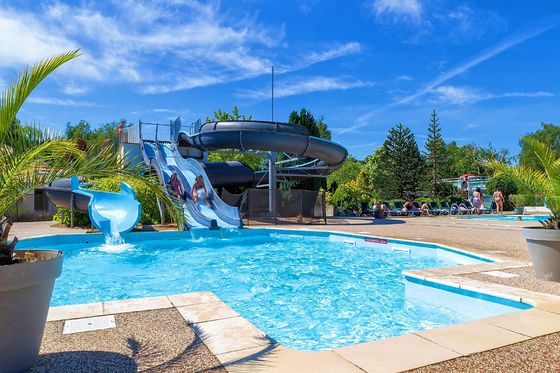 Harga yang bagus Komersial Kolam Renang Peralatan Permainan Air Slide Serat Kaca Untuk Dewasa on line