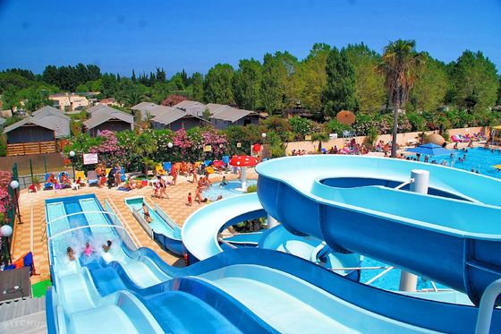 Harga yang bagus Taman air Hiburan Peralatan bermain air Slide Serat kaca Untuk anak-anak on line