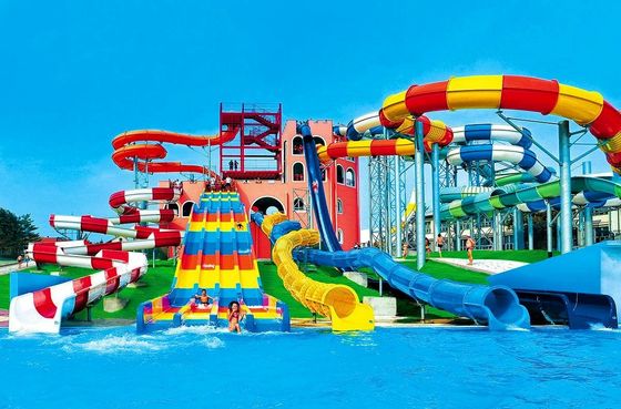 Taman Air Aqua Play Slide Serat Kaca Profesional