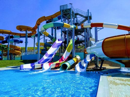 Harga yang bagus Peralatan kolam renang taman air mini Slide air spiral untuk anak-anak on line
