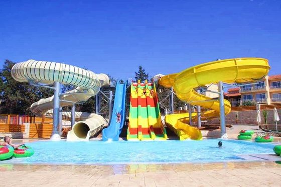 Harga yang bagus Taman Air Kolam Renang Hiburan Serat Kaca Pasokan Slide Air on line